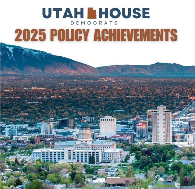 Utah House Democrats remain committed to tackling the challenges facing all Utahns and striving for a more just and equitable future. Here are our policy achievements from the 2025 Legislative Session. 

#utah #utahpolitics #utahlegislature