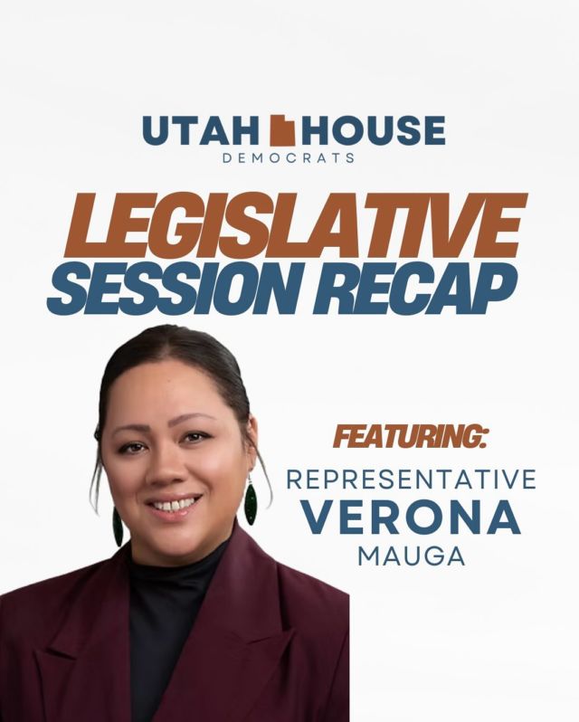 Representative Verona Mauga had a productive first year on Capitol Hill! Scroll to see some of her legislation from this session! 

#utah #utahpolitics #utahlegislature